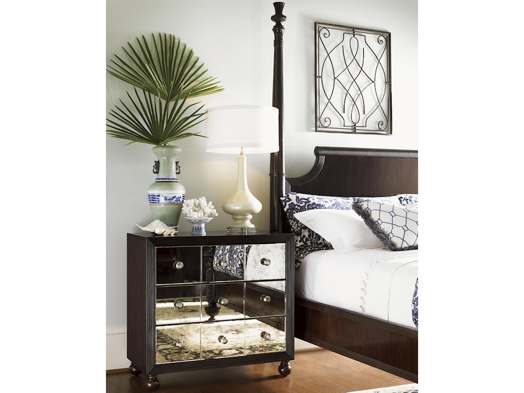 cost of tommy bahama nightstand mirrored bedroom furniture